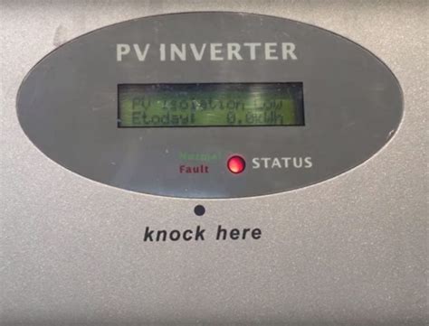 growatt inverter isolation low